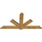 Ekena Millwork Kennewick Rough Sawn Timber Gable Bracket, Western Red Cedar, 72"W x 36"H x 2"D x 6"F, 12/12 Pitch GBW072X36X0206KEN00RWR - alternate 4